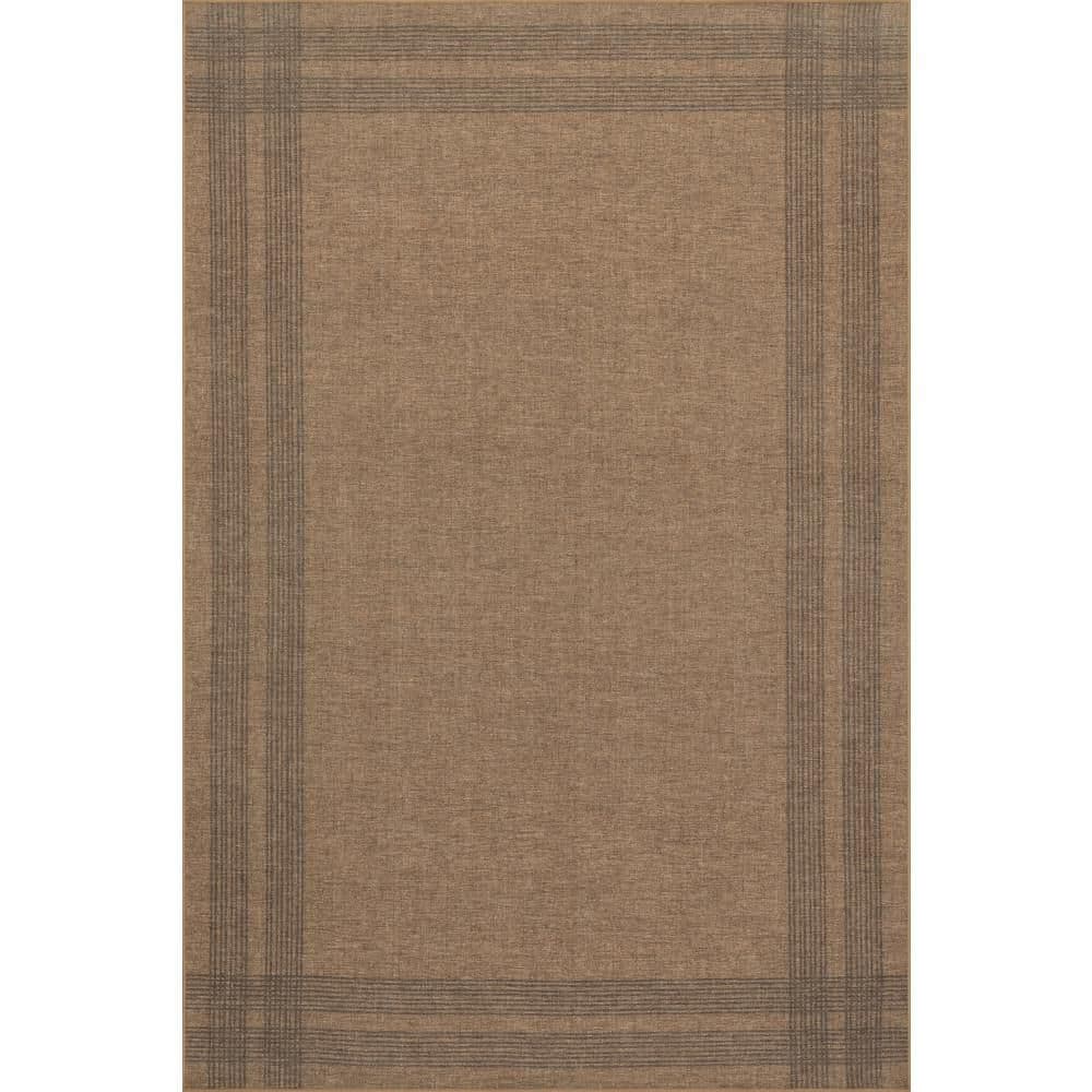 Tan Colour Rug RUGS USA Nate Berkus x Rugs Bedford Soft Plaid Washable Tan 5 ft. x 8 ...