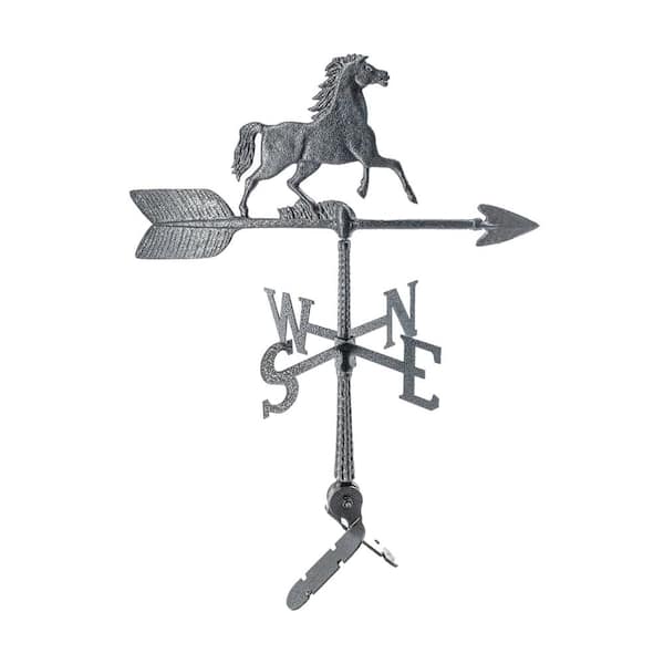 Montague Metal Products 24 in. Aluminum Horse Weathervane - Swedish Iron