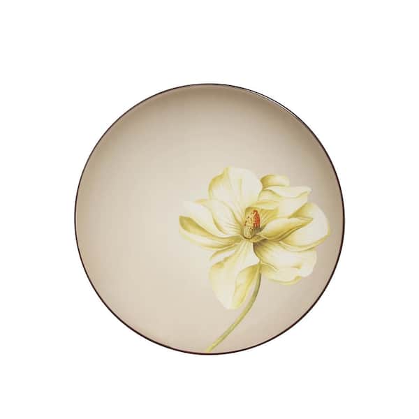 Noritake Colorwave Chocolate Brown Stoneware Magnolia Accent Plate 8-1/4 in.