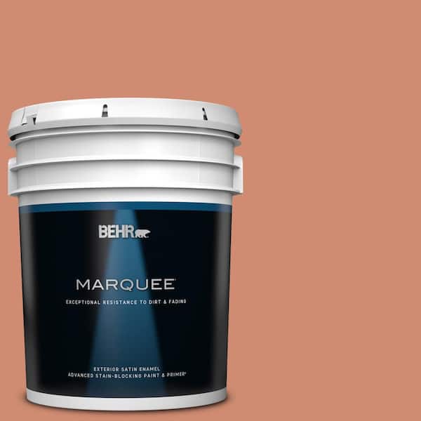 BEHR MARQUEE 5 gal. #M190-5 Fireplace Glow Satin Enamel Exterior Paint & Primer