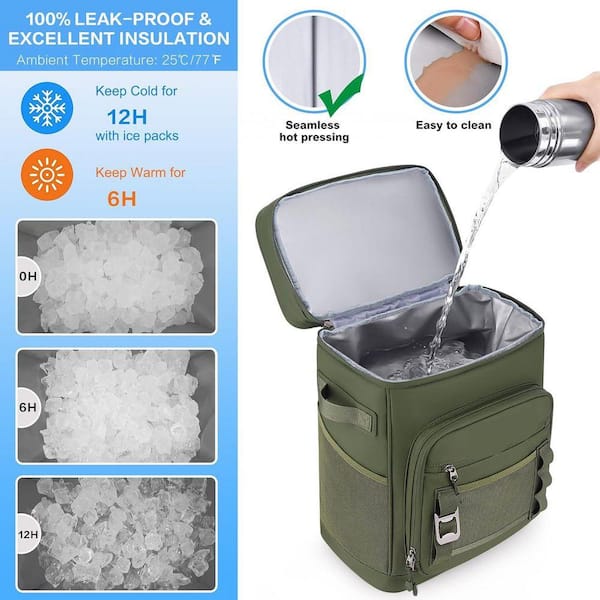 FAWEY TRED INC 34 qt. Waterproof Insulated Cooler Backpack, Leak