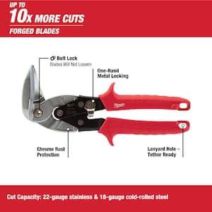 9 in. Left-Cut Right Angle Aviation Snips