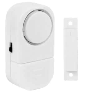 White Home Security Wireless Magnet Alarms Door/Window, 1-Piece Security Burglar Alarm for Kid Safety
