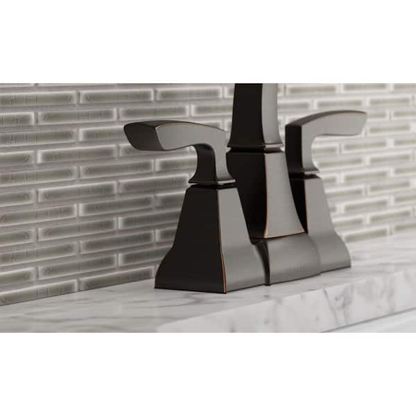 KOHLER Kallan 4 in. Centerset 2-Handle Bathroom Faucet in Oil-Rubbed Bronze