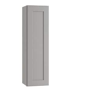 Newport 15 in. W x 12 in. D x 42 in. H Assembled Plywood Wall Kitchen Cabinet in Pearl Gray Painted with Soft Close