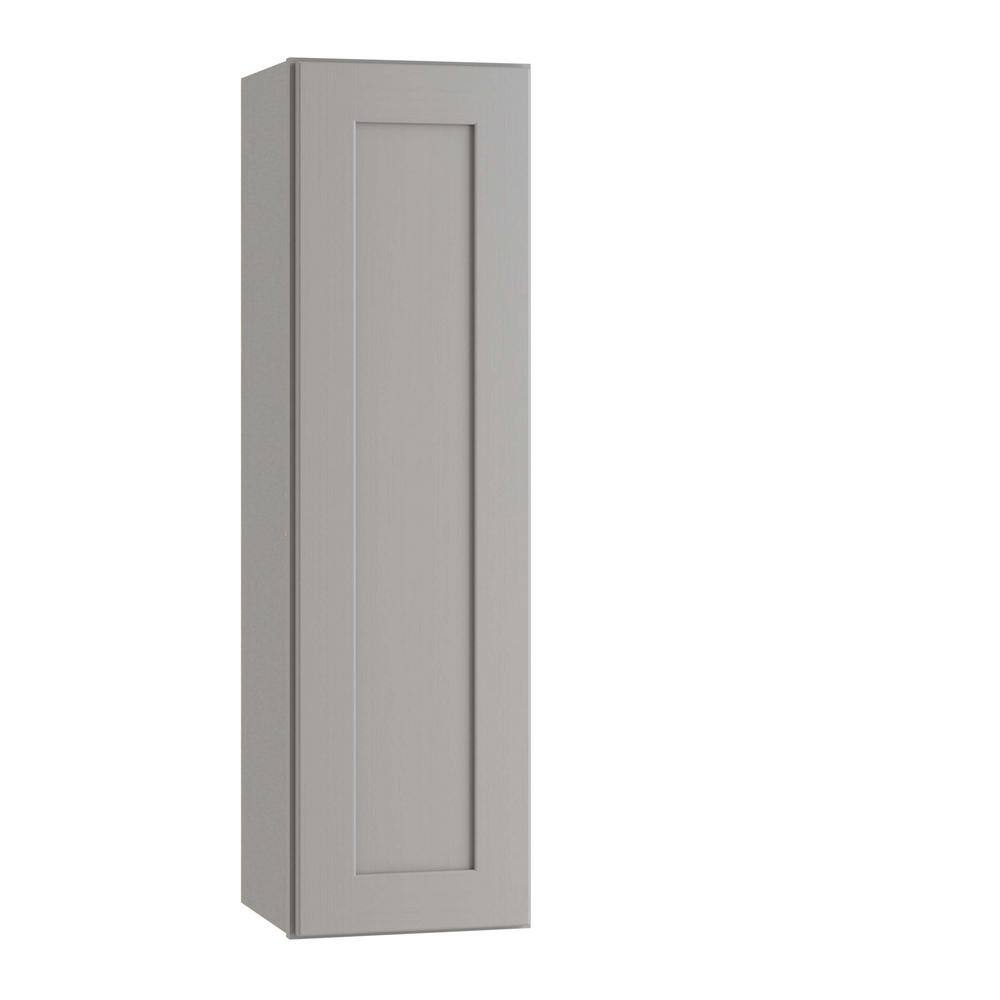 Newport 15 in. W x 12 in. D x 36 in. H Assembled Plywood Wall Kitchen Cabinet in Pearl Gray with Soft Close price history on PriceWatchPro