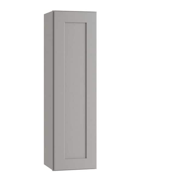 Home Decorators Collection Newport 15 in. W x 12 in. D x 36 in. H Assembled Plywood Wall Kitchen Cabinet in Pearl Gray with Soft Close
