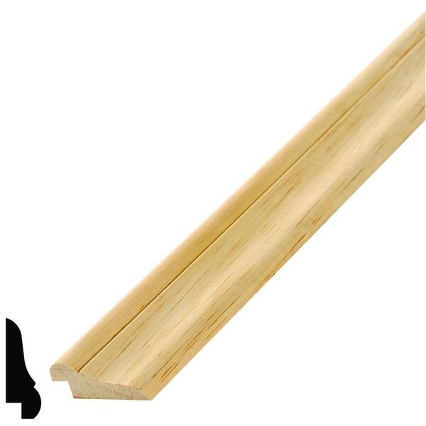 Alexandria Moulding 13/32 in. H X 8 ft. L Unfinished Natural Pine Ranch Molding