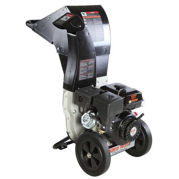 Brush Master 457cc, 5 in. x 3.5 in. Dia feed, innovative unique and versatile 3-in-1 discharge, Self feed