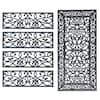 AmeriHome Decorative Scrollwork Indoor/Outdoor Entryway Rubber