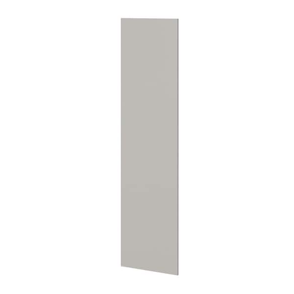 SIMPLY WOODMARK PRO Shaker Full Overlay 24 in. W x 0.75 in. D x 96 in. H Tall Wood End Panel in Stone Gray