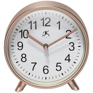5.75 in. Tabletop Alarm Clock, Copper