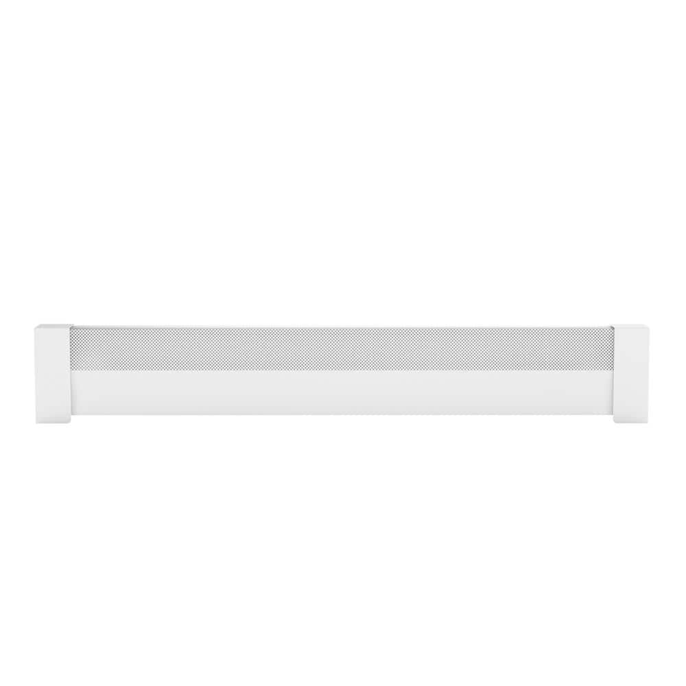 White Galvanized Steel 5 ft Slip-On Baseboard Heater Cover Set