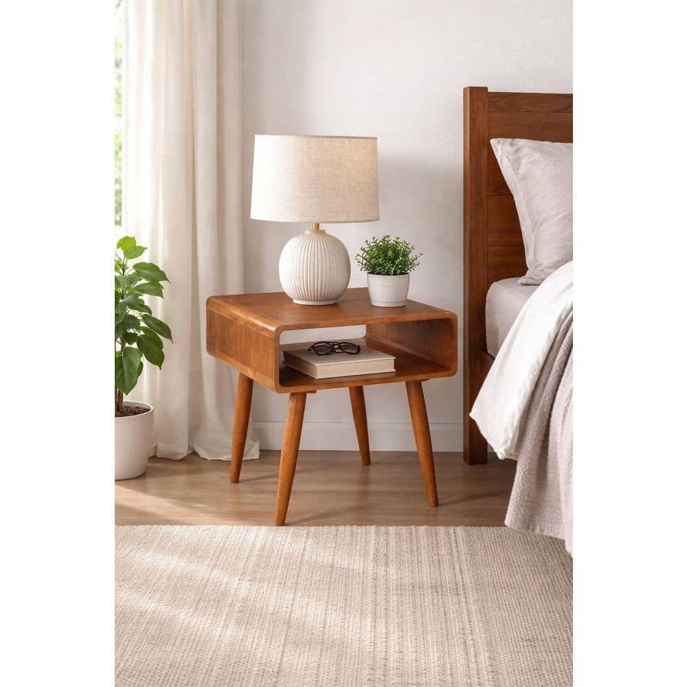 Zebra Alborg Rich Walnut End Table