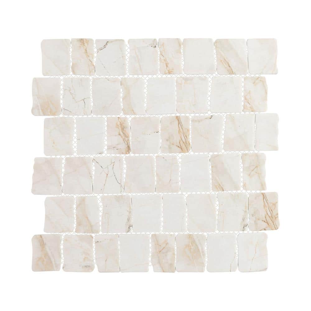 Graeco-Roman Papyrus Matte Stone Look Recycled Glass Mosaic Wall Tile Sample price history on PriceWatchPro
