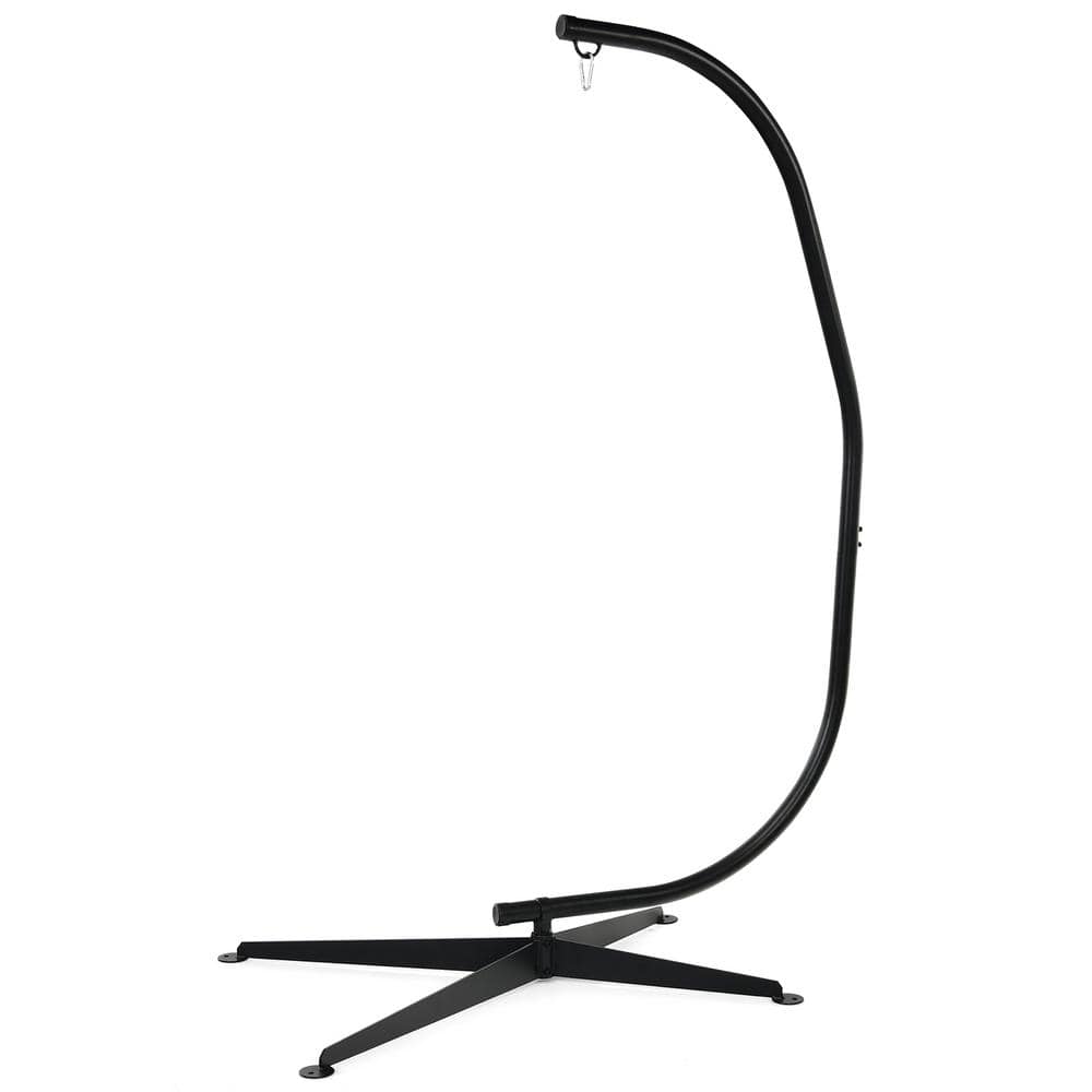 6.79 ft. Solid Steel Metal C-Shape Hammock Stand in Black price history on PriceWatchPro