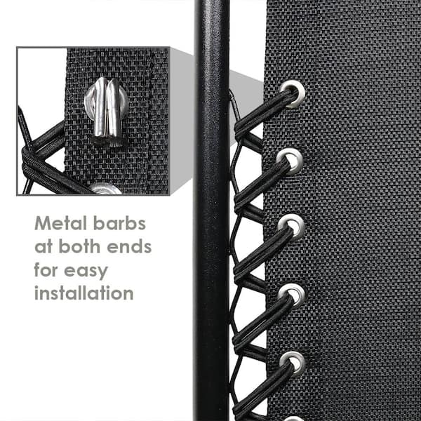 Black SGT KNOTS® Zero Gravity Style Chair Universal Replacement Lace Kit