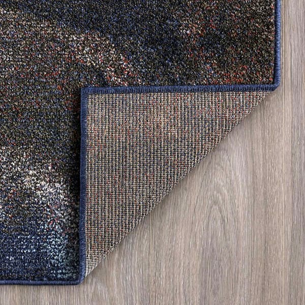 Tayse Rugs Reina Abstract Orange 5 ft. x 7 ft. Indoor Area Rug