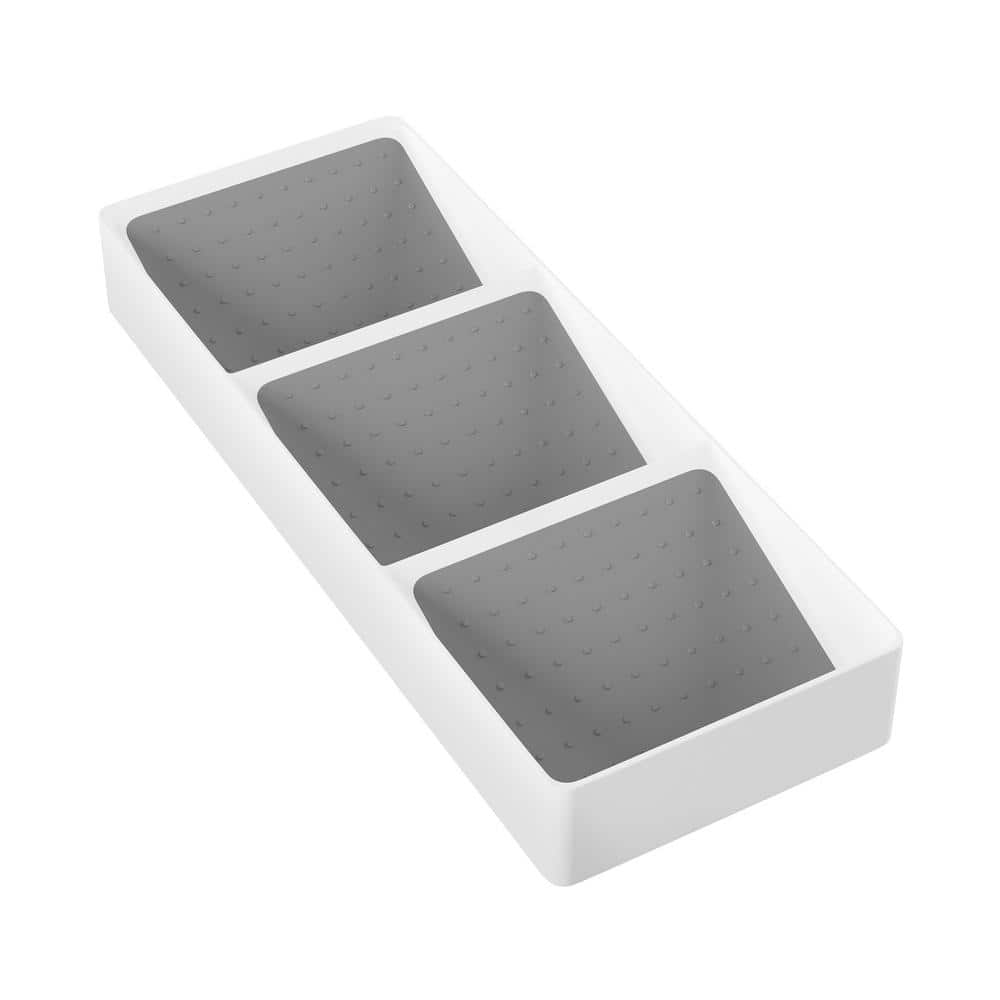 Lavish Home M050024 Silverware Drawer Organizer with Six Sections & Nonslip Tray