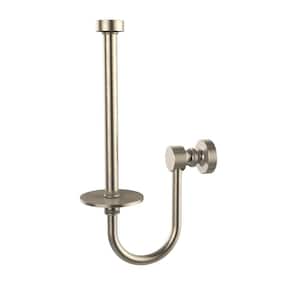 Foxtrot Collection Upright Single Post Toilet Paper Holder in Antique Pewter