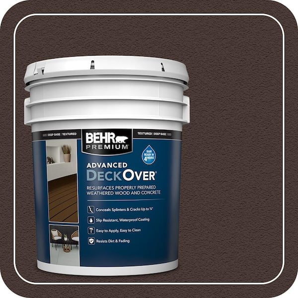 5 gal. #PFC-25 Dark Walnut Textured Solid Color Exterior Wood and Concrete Coating