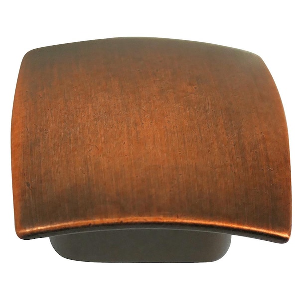Aventura 1-1/2 in. Venetian Bronze Square Cabinet Knob