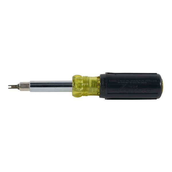 Klein Tools 11-in-1 Multi-Bit Screwdriver/Nut Driver with Schrader