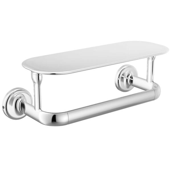 Bonacci 8 in. Wall Mounted Single Towel Bar in Chrome