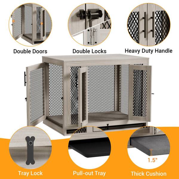  Fairsh 24 Dog Crate for Small Dogs, Dog Crates Furniture with  Prevent Overflow Tray, Indestructible Sturdy Pet Crate, Top&Front Doors Dog  Cages for Small Dogs Indoor Car Travel Puppy Small
