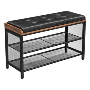 vasagle cubbie shoe cabinet storage bench