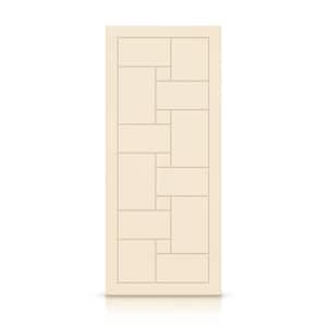 30 in. x 80 in. Hollow Core Beige Stained Composite MDF Interior Door Slab