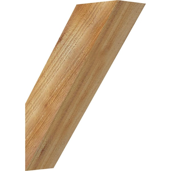 Ekena Millwork 4"W x 12"D x 16"H Traditional Rough Sawn Knee Brace, Western Red Cedar