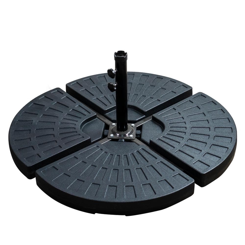 Patio Premier 5 lbs. Plastic Patio Umbrella Base in Black 842009 The Home Depot