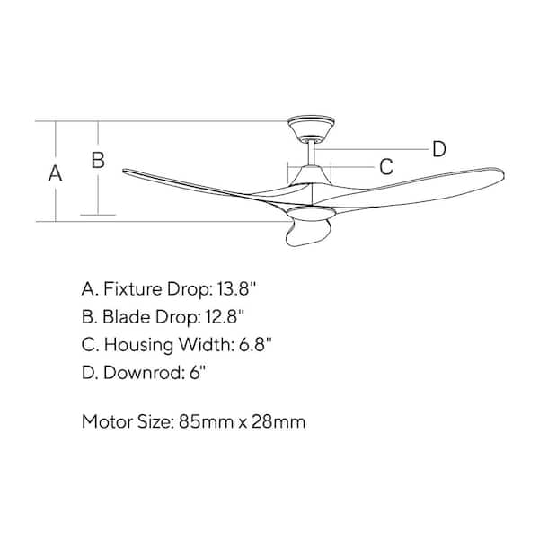Maverick LED 60 in. Integrated LED Indoor/Outdoor Matte Black Ceiling Fan with Dark Walnut Blades with Remote Control