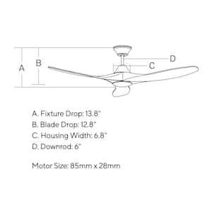 Maverick LED 60 in. Integrated LED Indoor/Outdoor Brushed Steel Ceiling Fan with Dark Walnut Blades with Remote Control