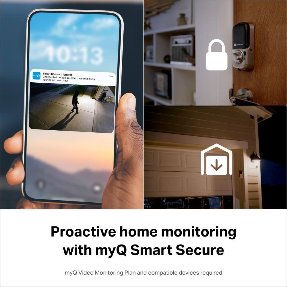 myQ Smart White Wireless Outdoor Security Camera with Night Vision