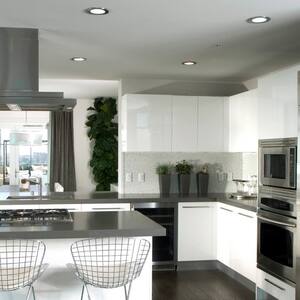 Slimline 4 in. Brushed Nickel Finish Integrated LED Recessed Kit