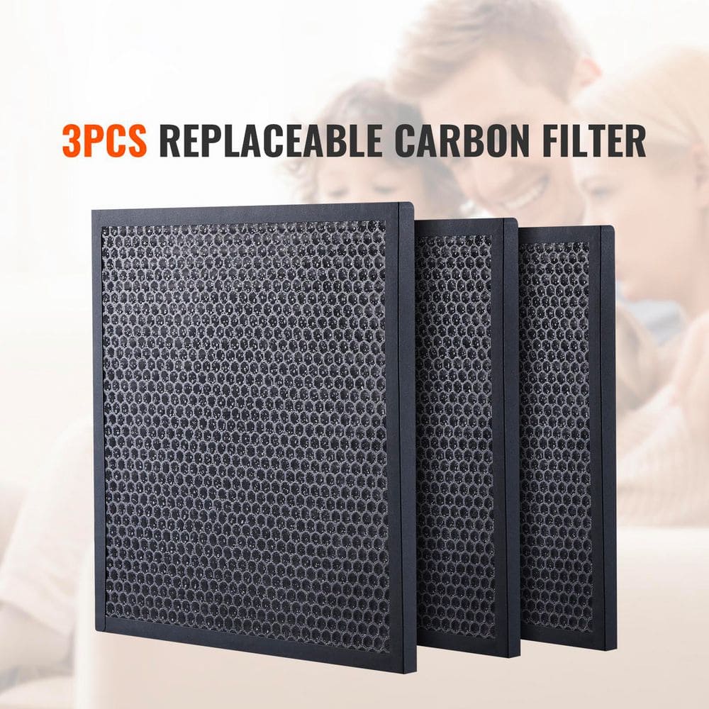 VEVOR 16'' x 19'' Activated Carbon Air Filter Replacement, 3 Pack