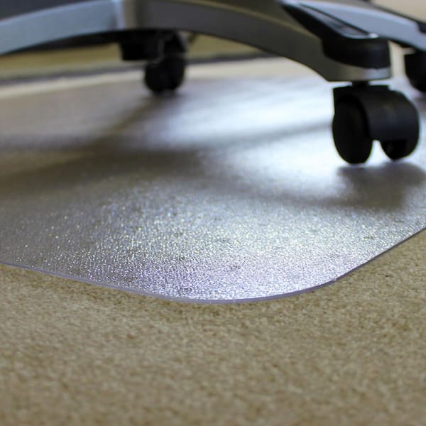 Ecotex BioPlus Clear 29 in. x 47 in. Polycarbonate Eco Friendly Carbon Neutral Rectangular Indoor Chair Mat for Carpet