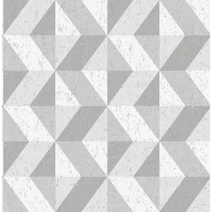 A-Street Prints Ellis Light Brown Geometric Paper Strippable