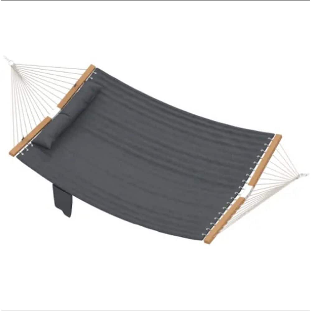 12 ft. Outdoor Double Hammock Portable Space Saving Heavy-Duty Steel Frame for Outdoor Patio Yard Easy Assembly (Gray) price history on PriceWatchPro