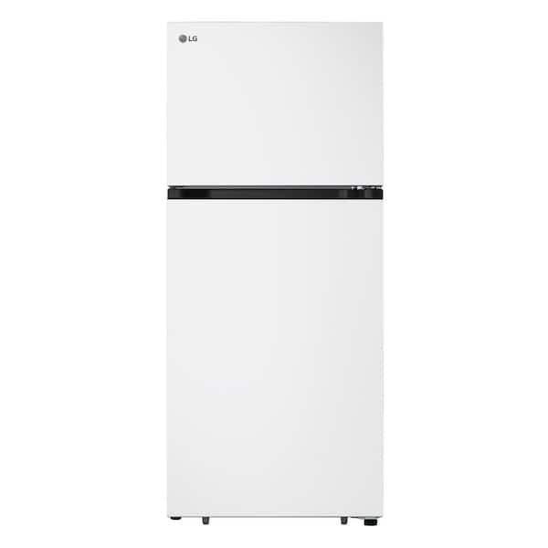 Lg In Cu Ft Top Freezer Garage Ready Refrigerator In White Lt S W The Home Depot