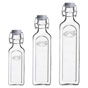 Clear Bottles (Set of 3)
