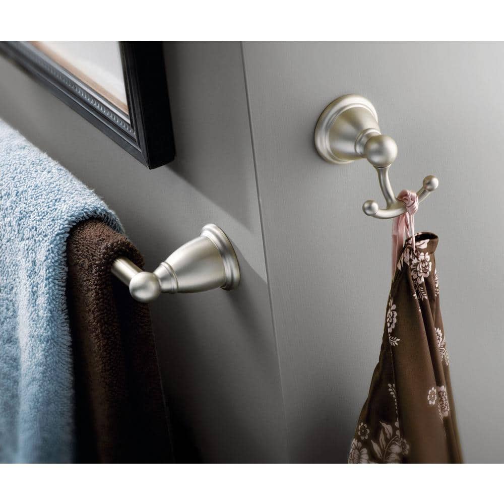 Brushed Nickel 24-Inch Wall Mounted Towel Bar