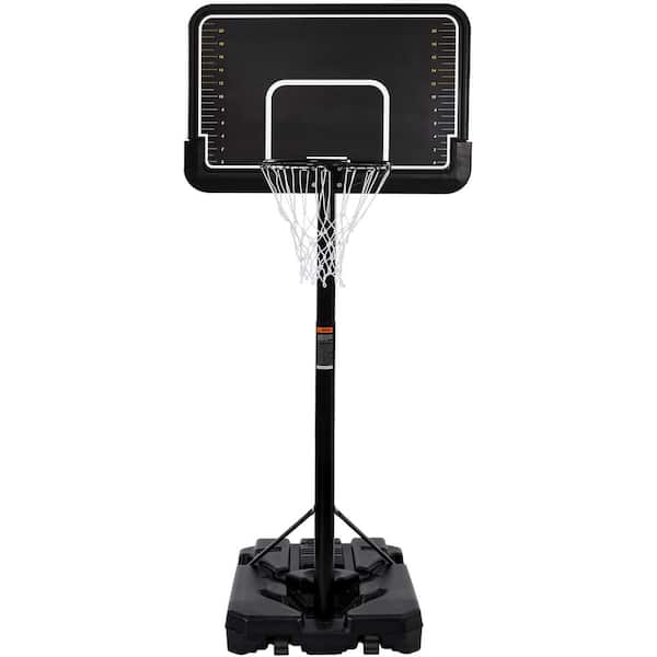 TIRAMISUBEST Portable Basketball Hoop Outdoor Basketball System with 6.6-10ft Height Adjustment for Youth, Adults