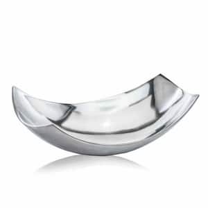 Amelia 7.5 in. W x 4.5 in. H x 13 in. D Oval Buffed Aluminum Bowls