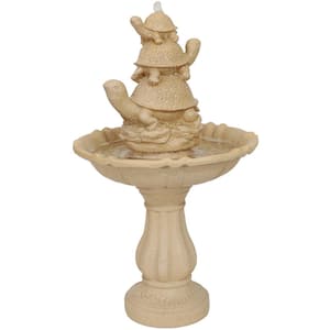37 in. Turtle Trio Outdoor Water Fountain