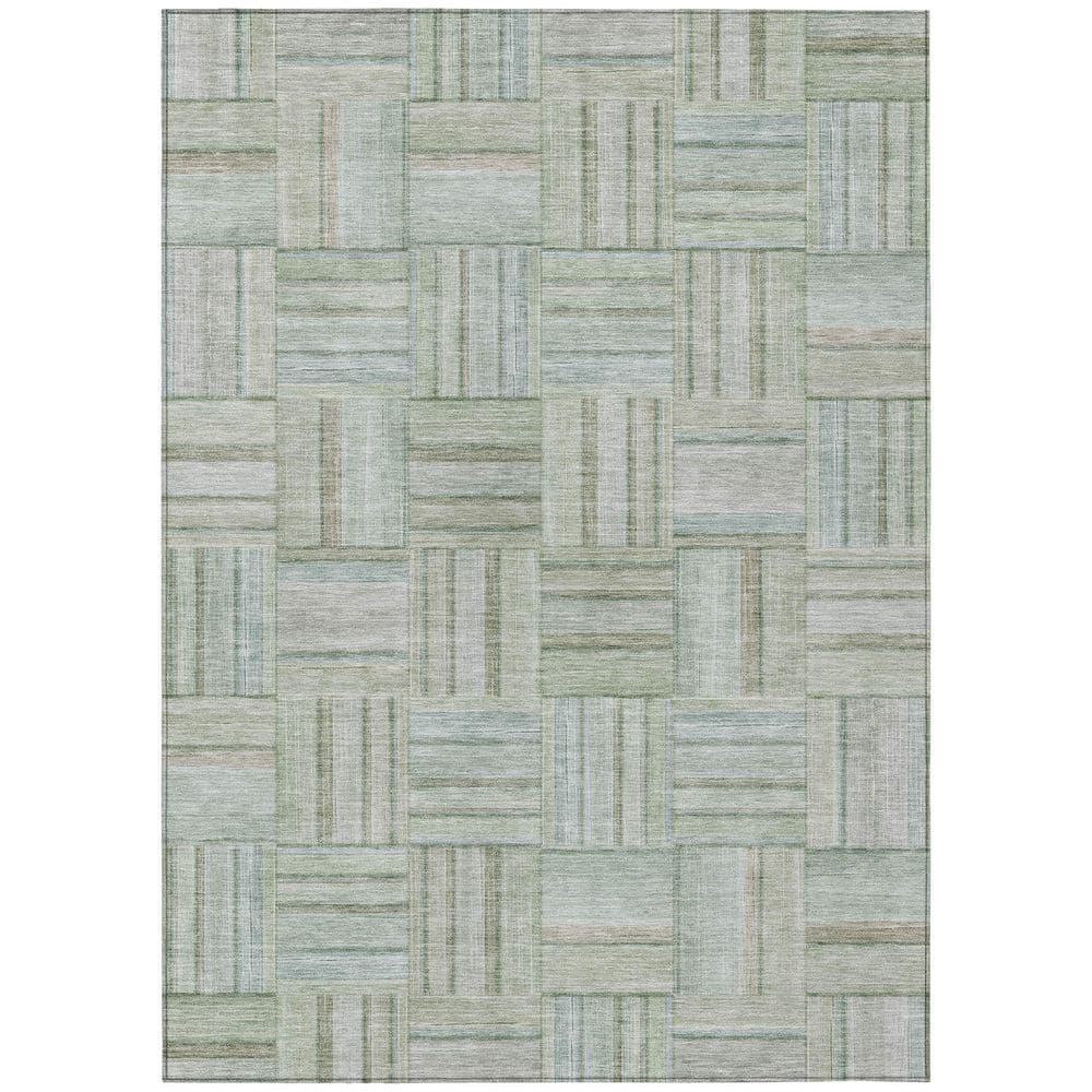 Chantille Machine Washable Indoor/Outdoor Abstract ACN2802 Sage 5 ft. x 7 ft. 6 in. Area Rug price history on PriceWatchPro