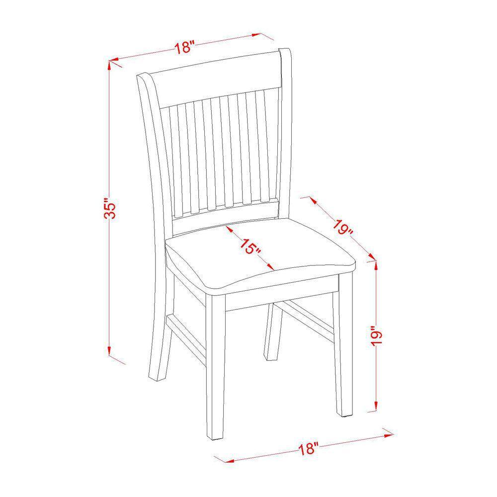 Natural Oak 5-Piece Round Dining Set with Lattice Back Chairs