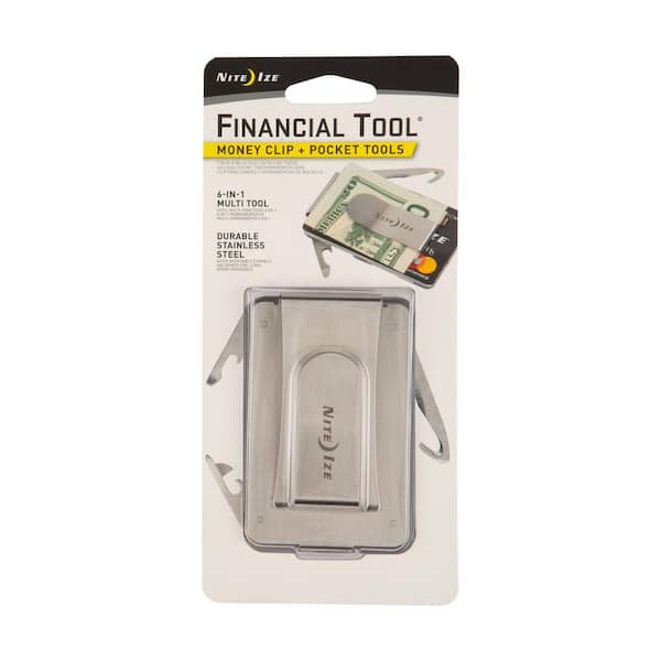 Nite Ize Financial Tool Money Clip with Pocket Tools